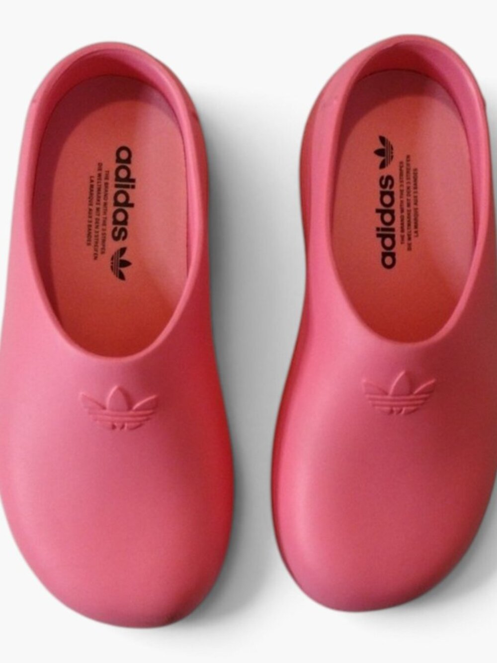 Adidas Neon Pink Slip-On Clog Mules See Measurements for Size